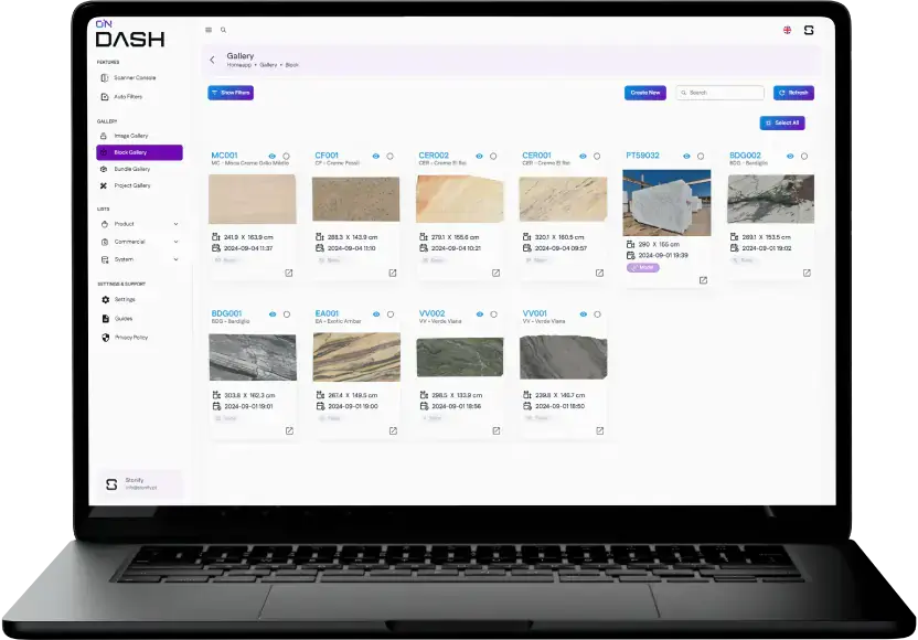 Captura de ecrã da aplicação OnDash